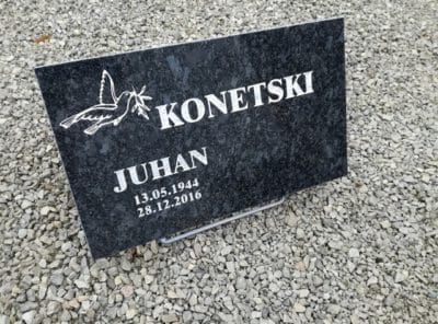 Hauaplaat-Steel Grey-40x25x3cm