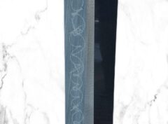 Черный гранит 12×2,5см надгробный материал