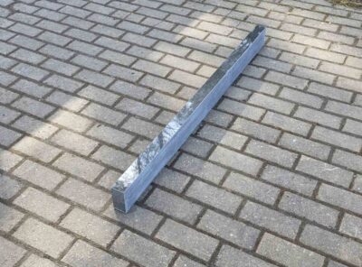 Бордюр для могилы черный 125х5х10см