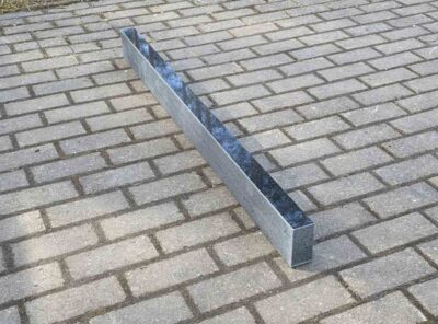 Бордюр для могилы черный 125х5х10см